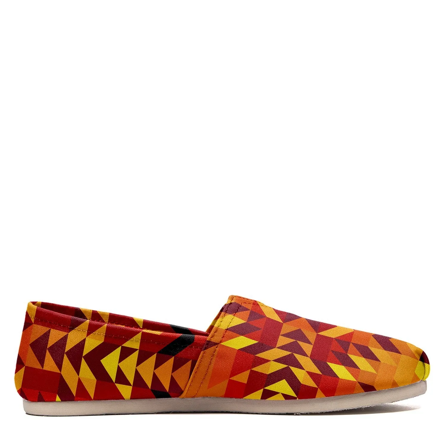 Desert Geo Yellow Red Slip On