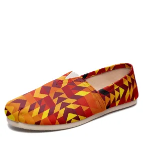 Desert Geo Yellow Red Slip On