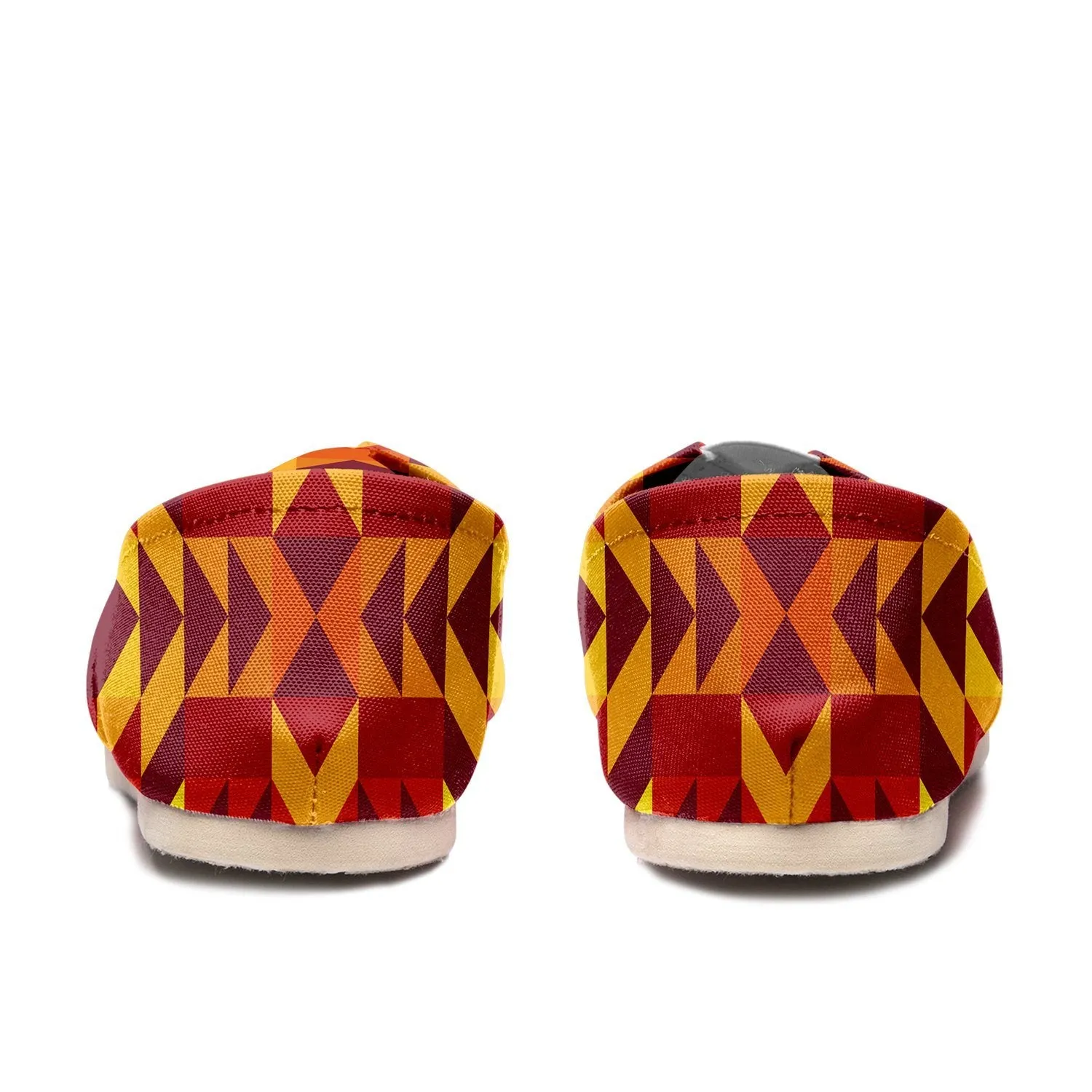 Desert Geo Yellow Red Slip On
