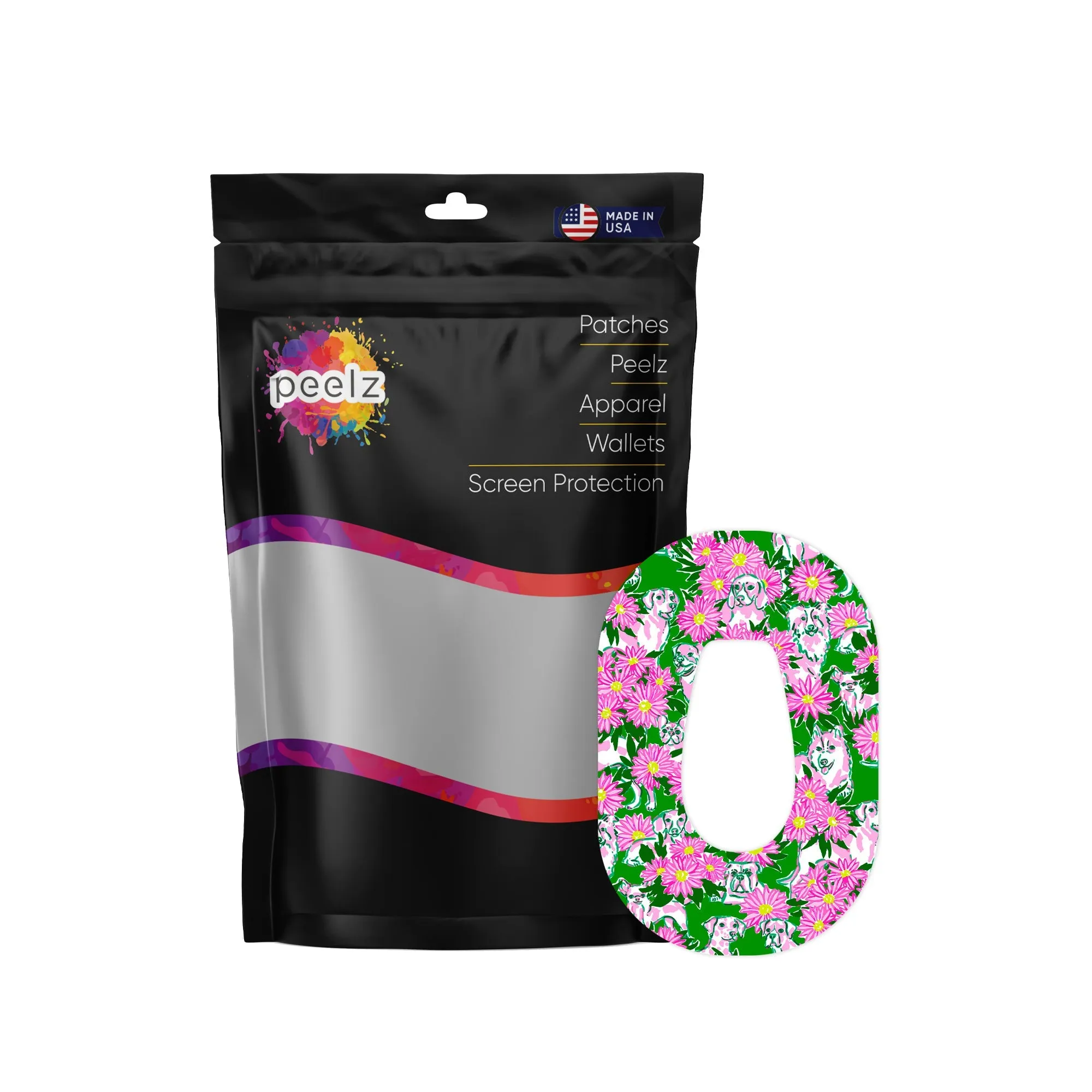Dogs and Daisies Patch Patch Tape Designed for the DEXCOM G6