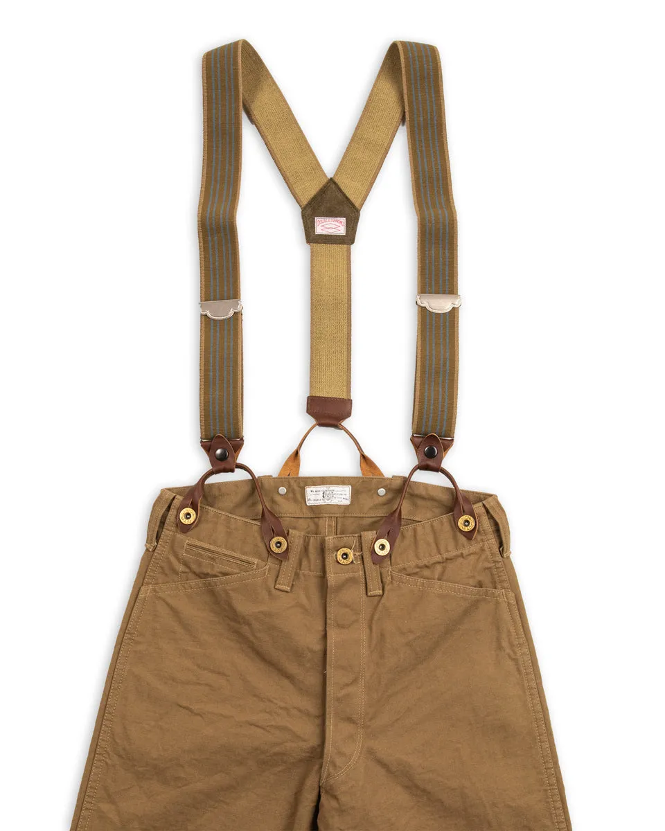 Double Diamond Heavy Duty Suspenders - Khaki