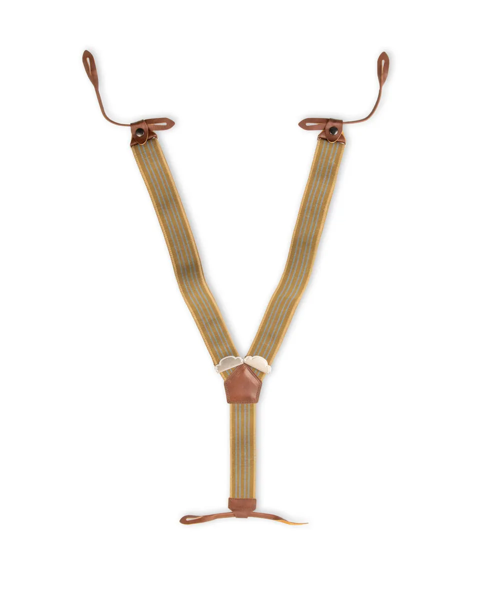 Double Diamond Heavy Duty Suspenders - Khaki