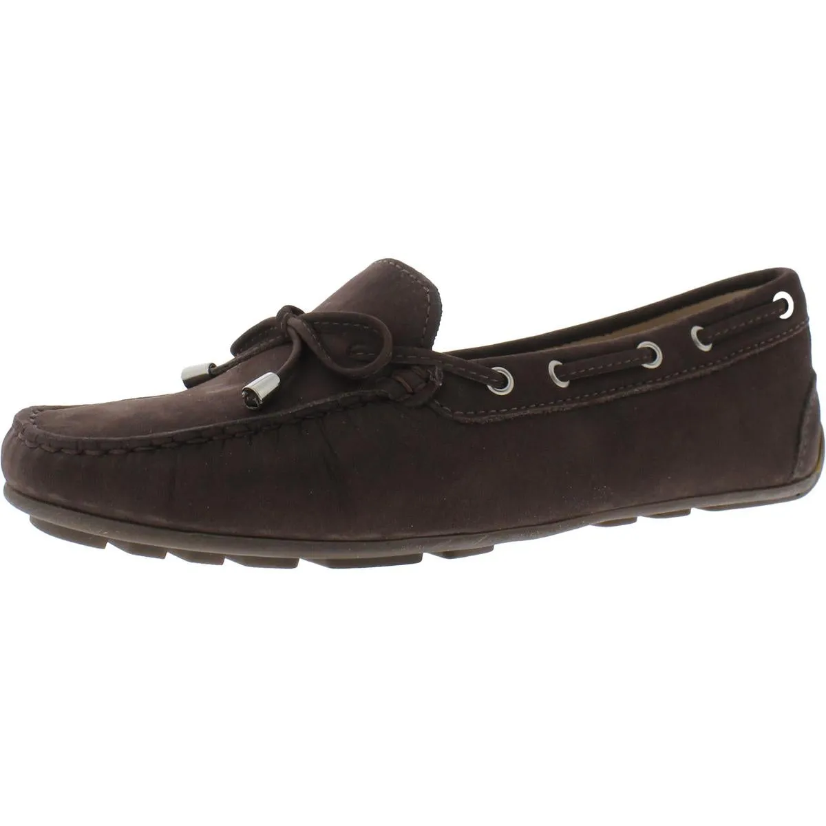 Driver Club USA Womens Nantucket 2 Leather Slip On Loafers