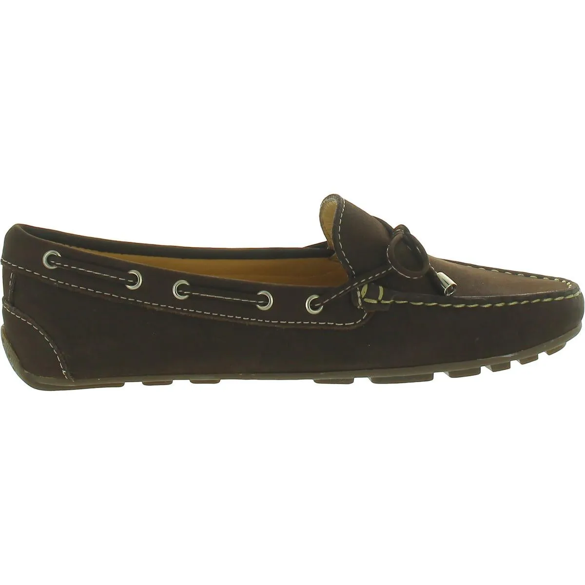 Driver Club USA Womens Nantucket 2 Leather Slip On Loafers
