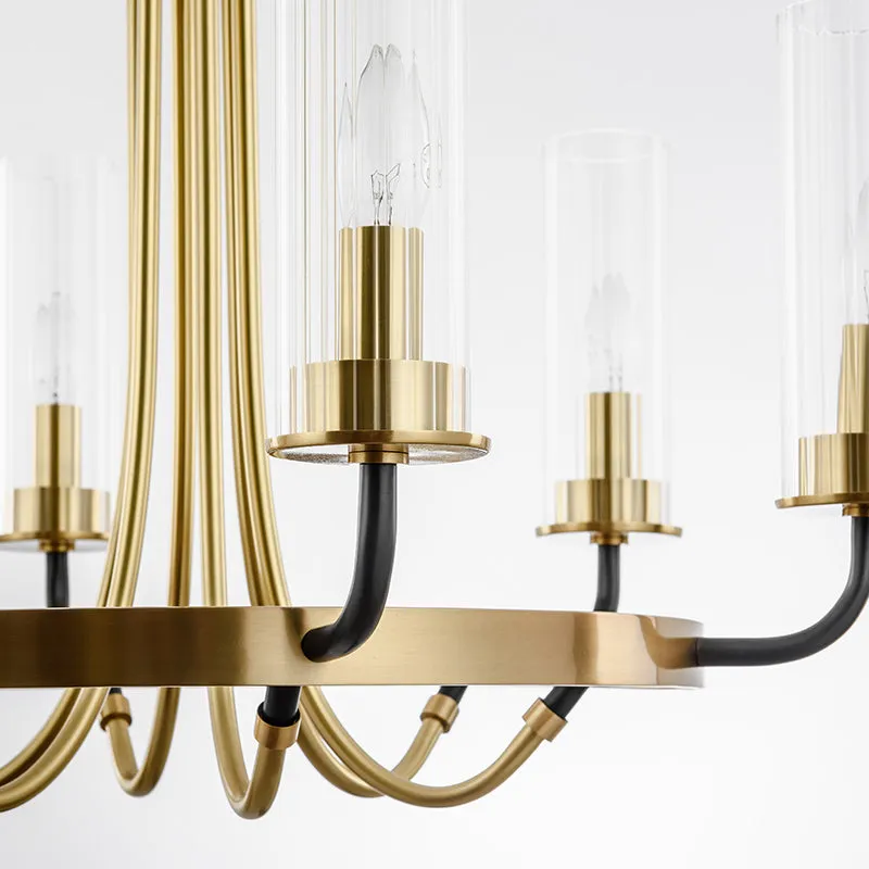 Elegant Modern Gold Chandelier