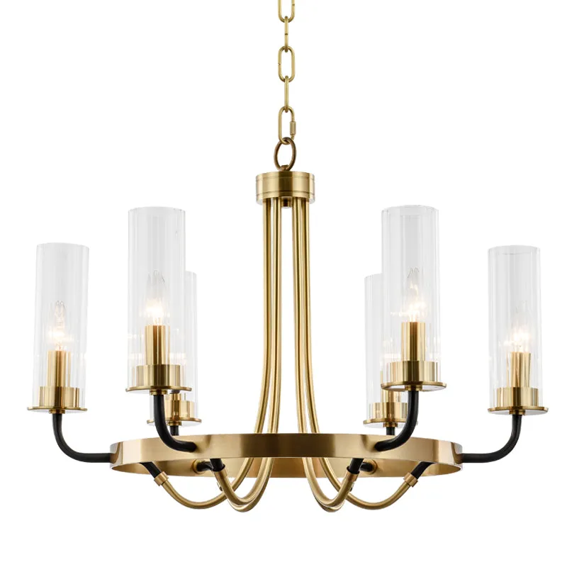 Elegant Modern Gold Chandelier