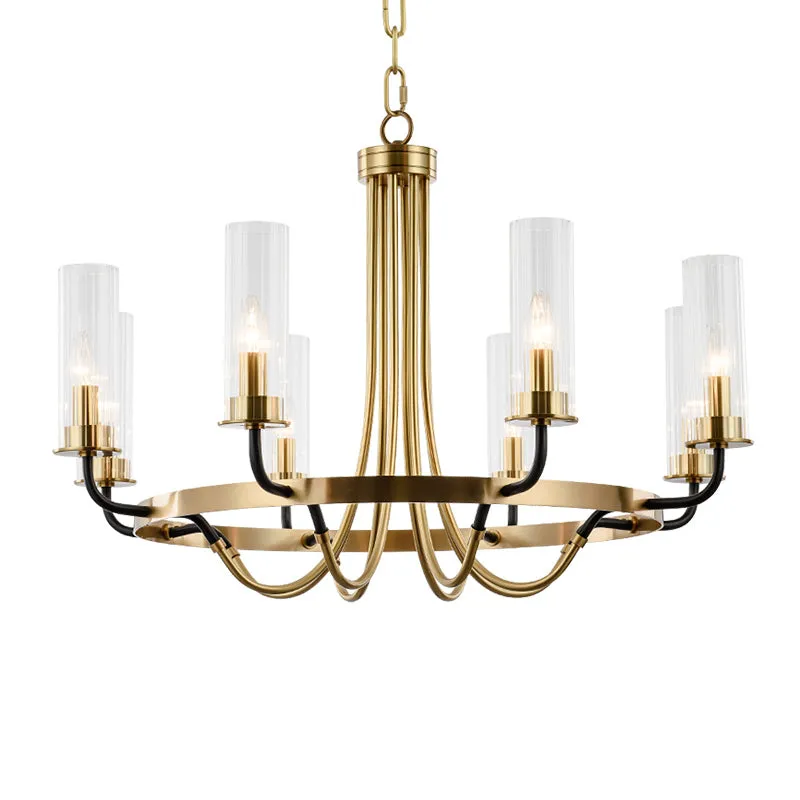 Elegant Modern Gold Chandelier