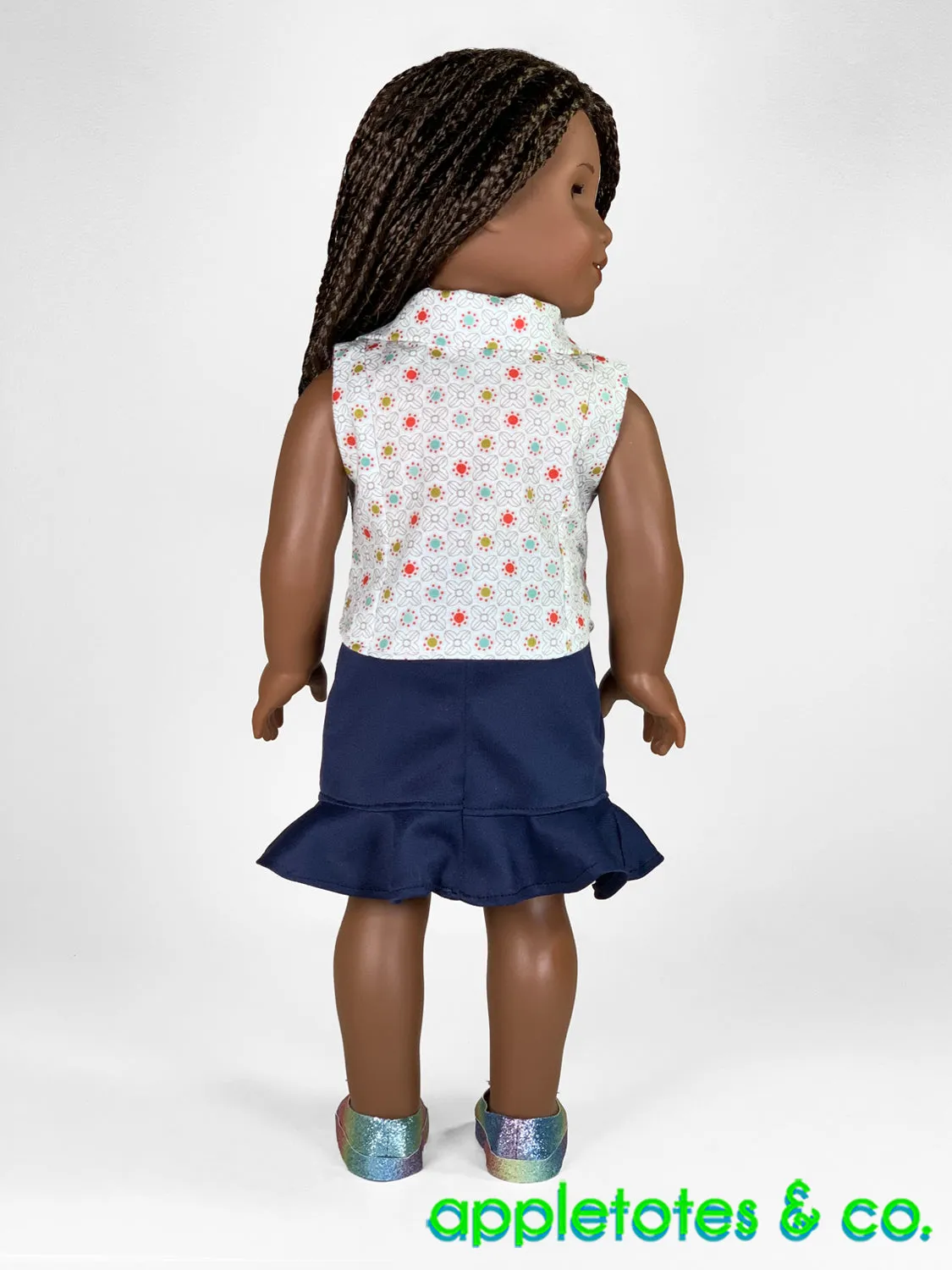 Evelyn Top   Dress 18 Inch Doll Sewing Pattern