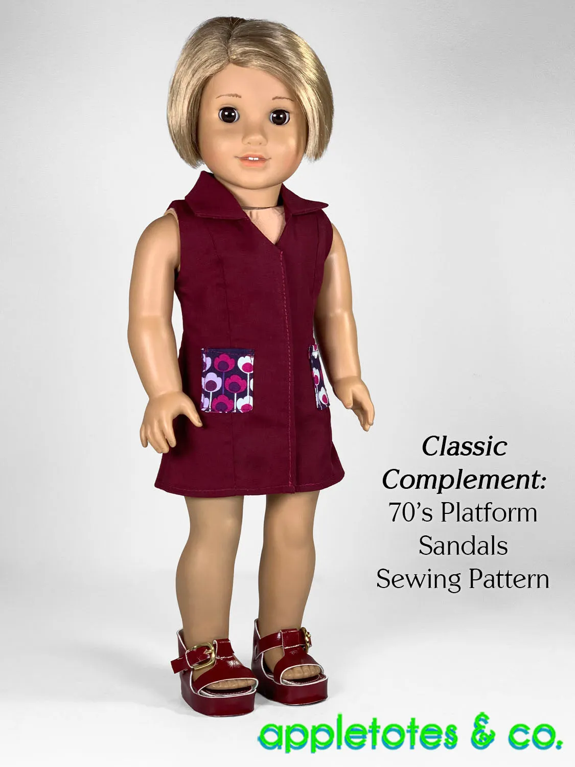 Evelyn Top   Dress 18 Inch Doll Sewing Pattern