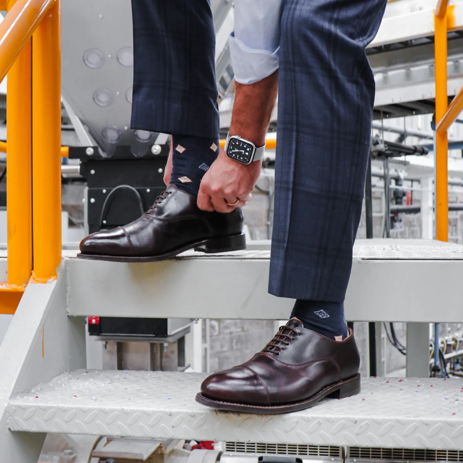 EXECUTIVE STEEL TOE SHOE CEO BROWN