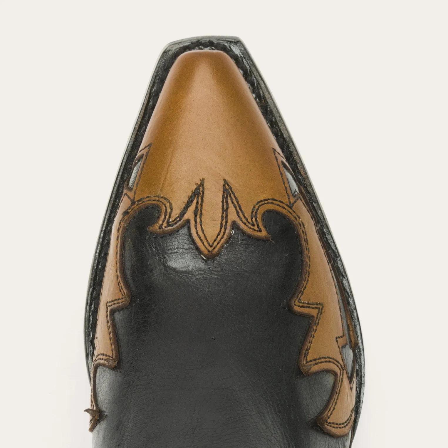 Faye Cowgirl & Horse Underlay Leather Boot