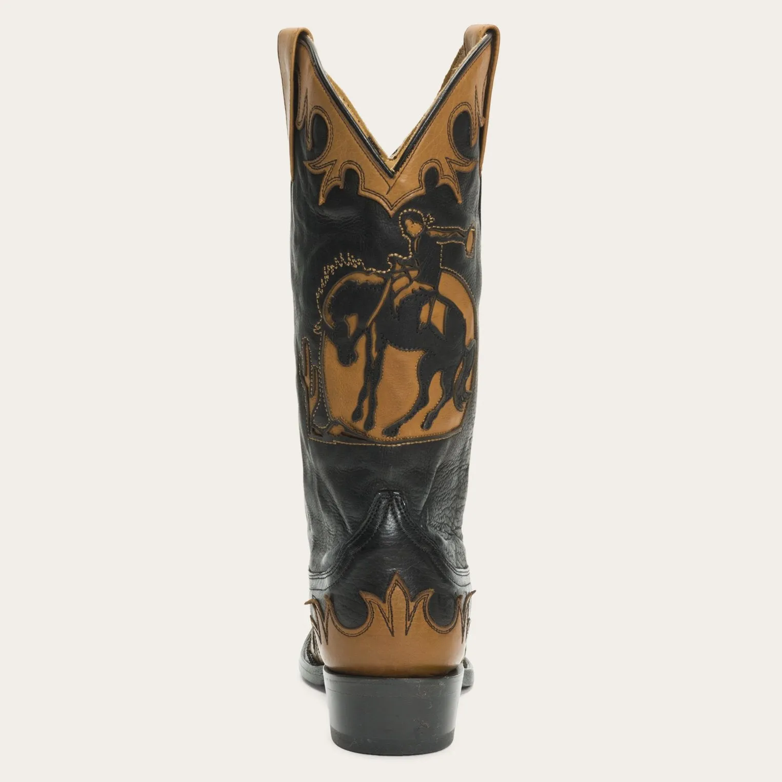 Faye Cowgirl & Horse Underlay Leather Boot