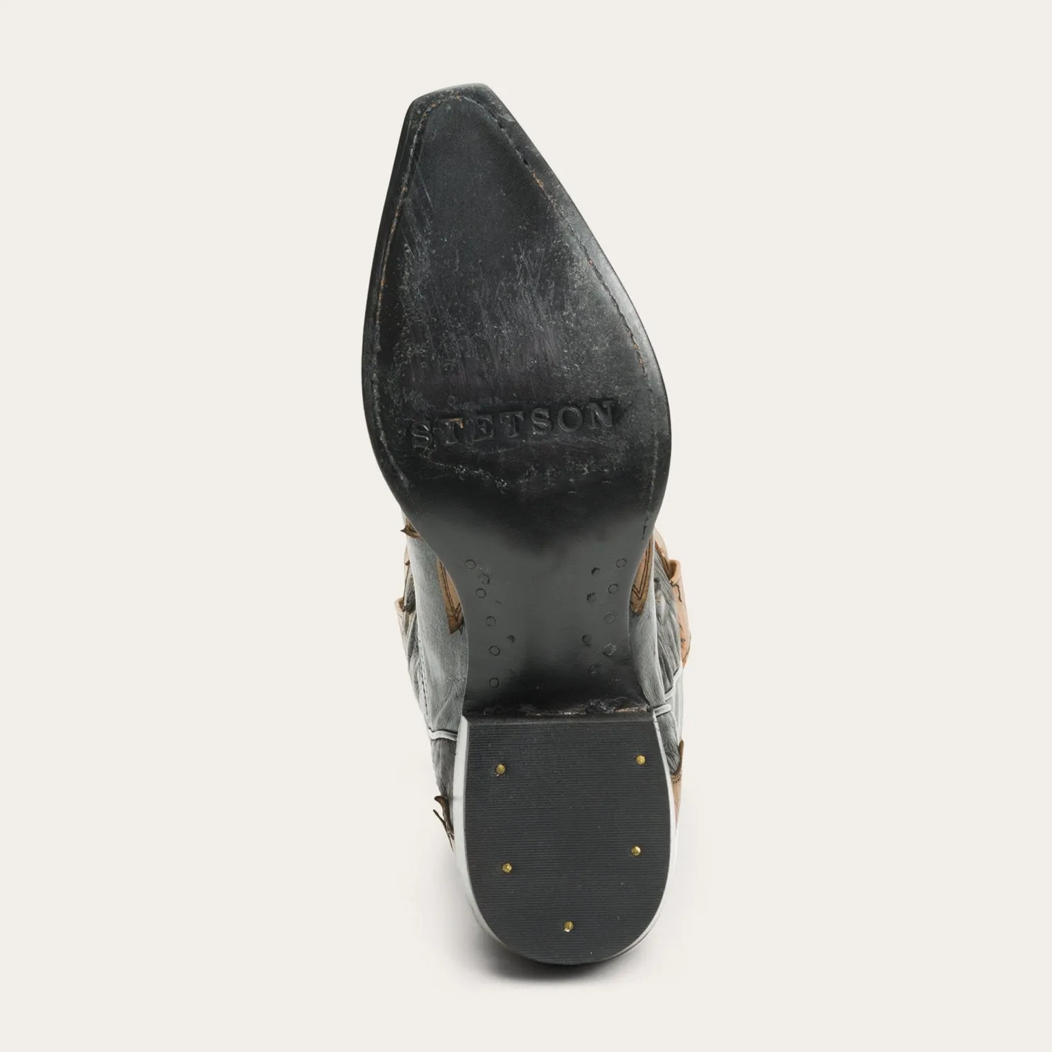 Faye Cowgirl & Horse Underlay Leather Boot