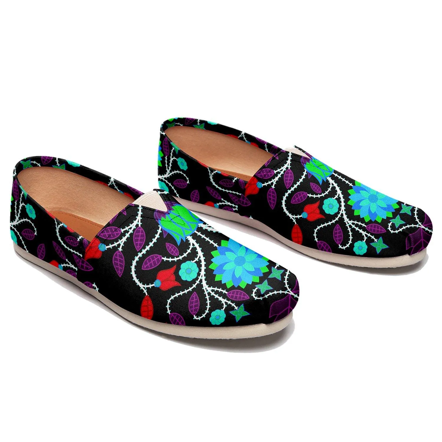 Floral Beadwork Four Clans Winter Slip On
