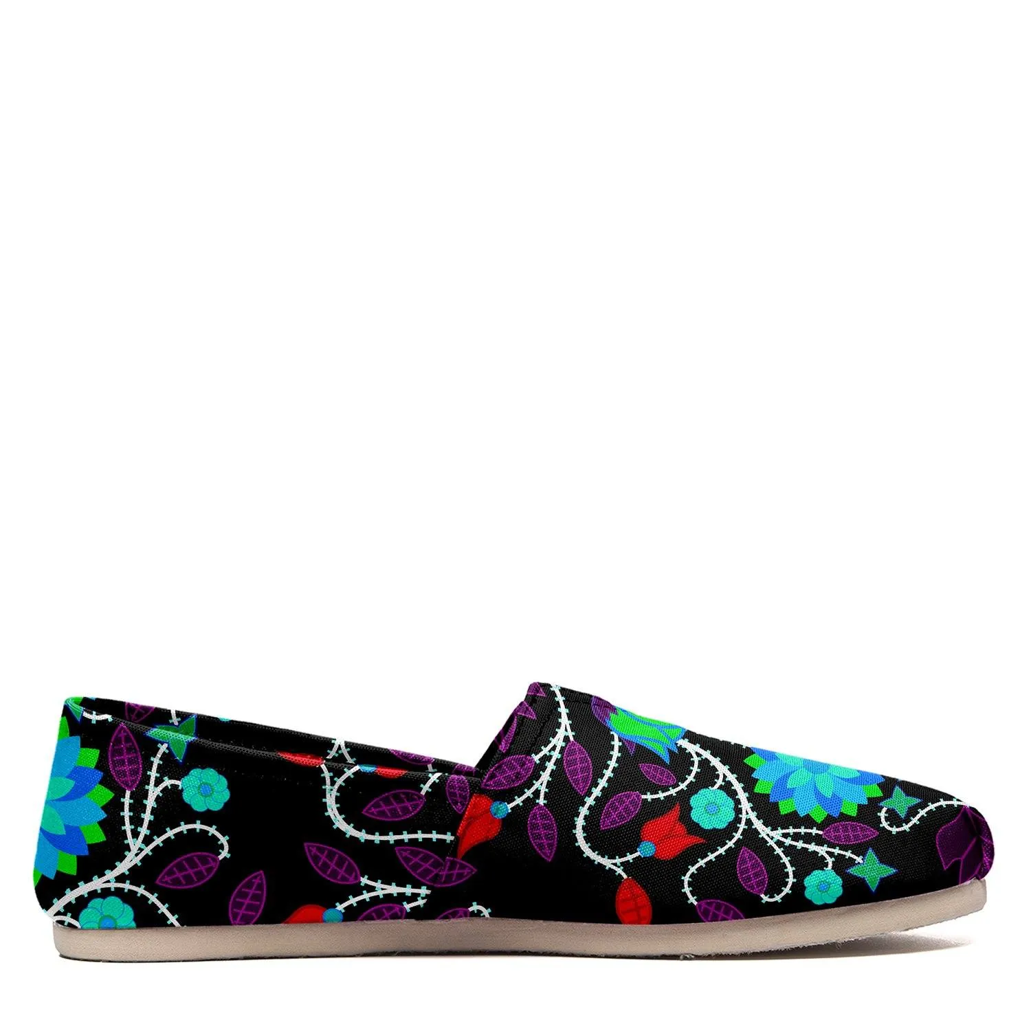 Floral Beadwork Four Clans Winter Slip On