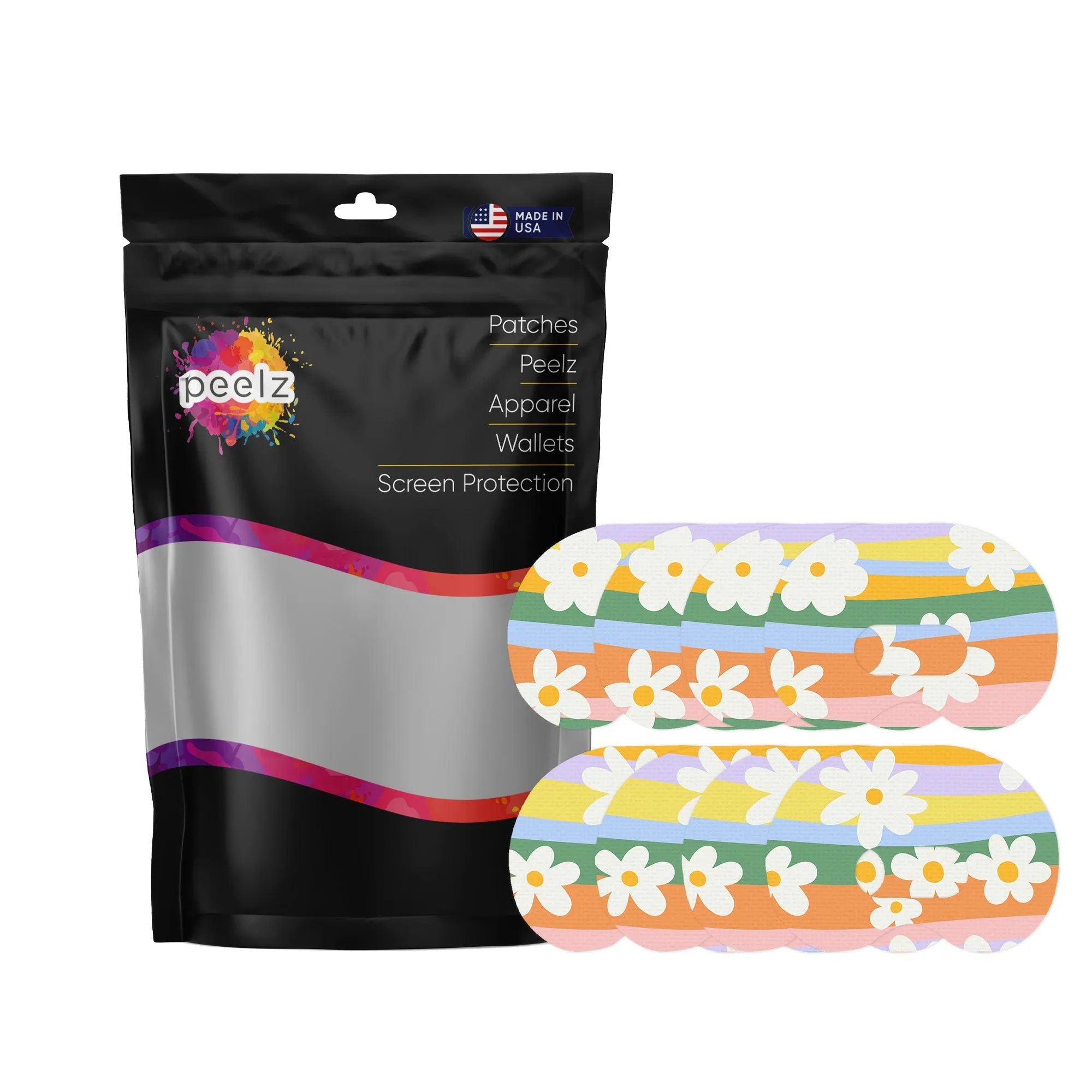 Floral Swirls Patch  Medtronic CGM Tape