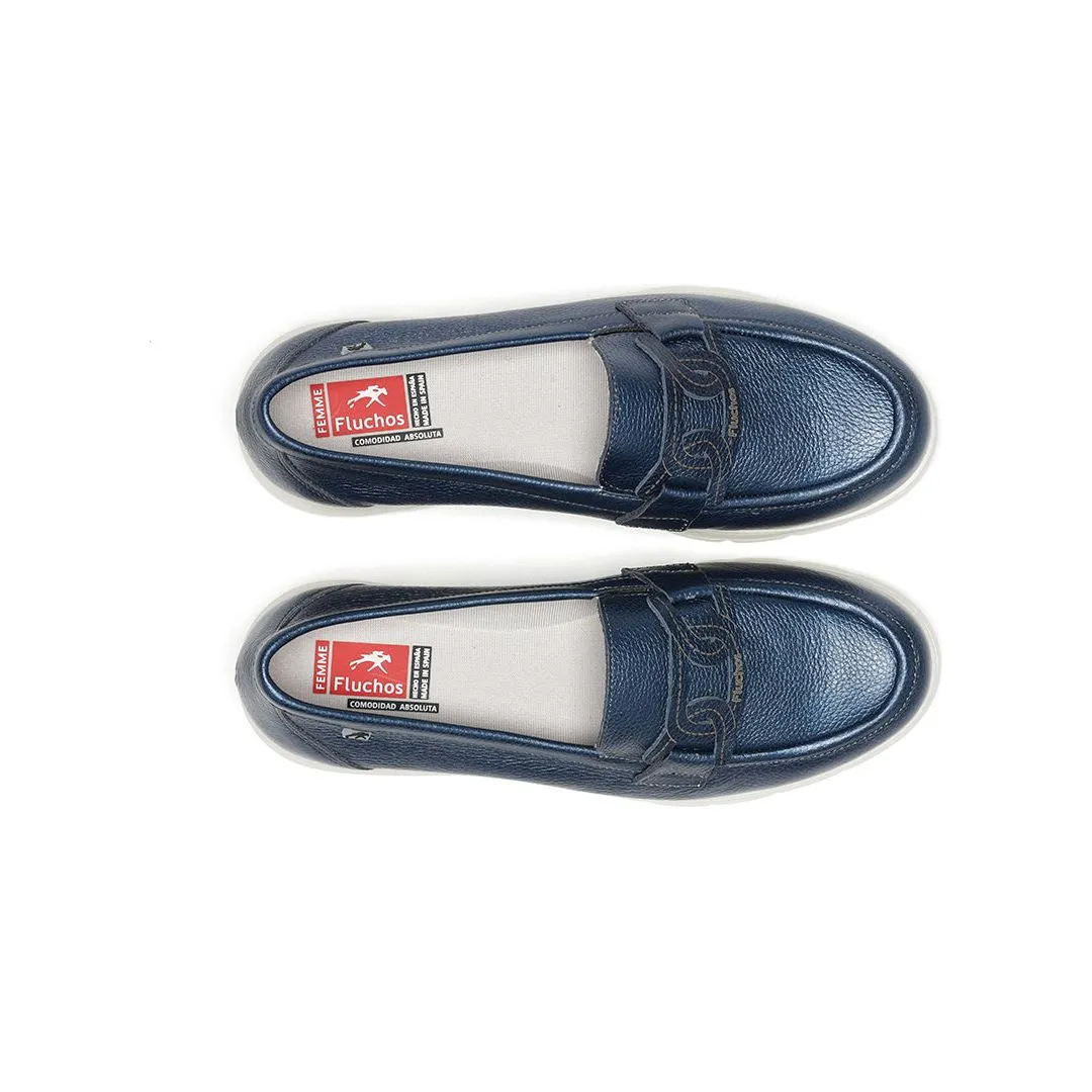 Fluchos Womens Loafer Gladis F1688 Metallic Tinta
