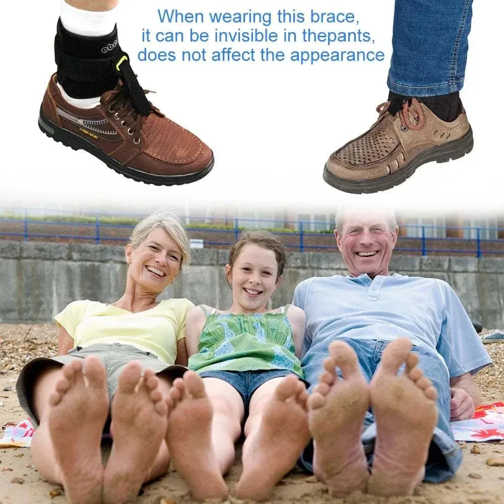 Foot UP Adjustable Drop Foot Ankle Brace Strap for Walking, AFO Brace Orthosis for Plantar Fasciitis Hemiplegia Strok Support