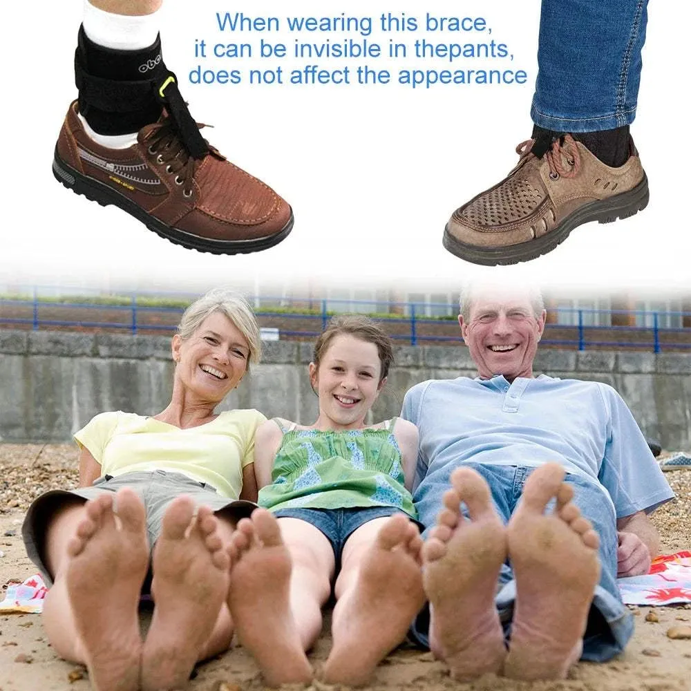 Foot UP Adjustable Drop Foot Ankle Brace Strap for Walking, AFO Brace Orthosis for Plantar Fasciitis Hemiplegia Strok Support