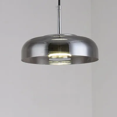 Future Deco Brass and Glass Ceiling Light