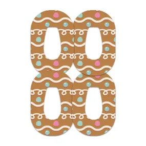 Gingerbread Patch Tape Designed for the DEXCOM G6