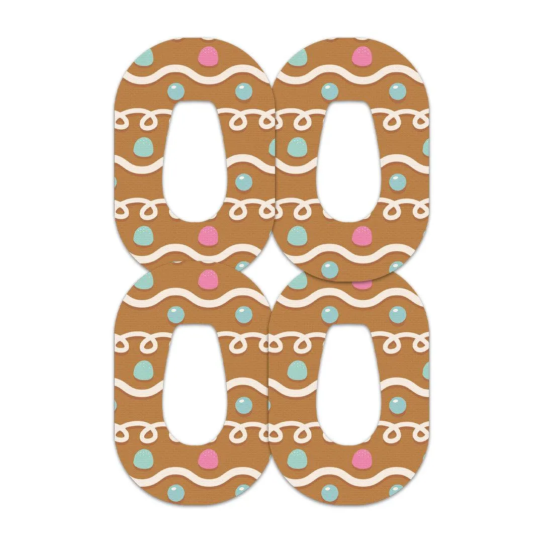 Gingerbread Patch Tape Designed for the DEXCOM G6