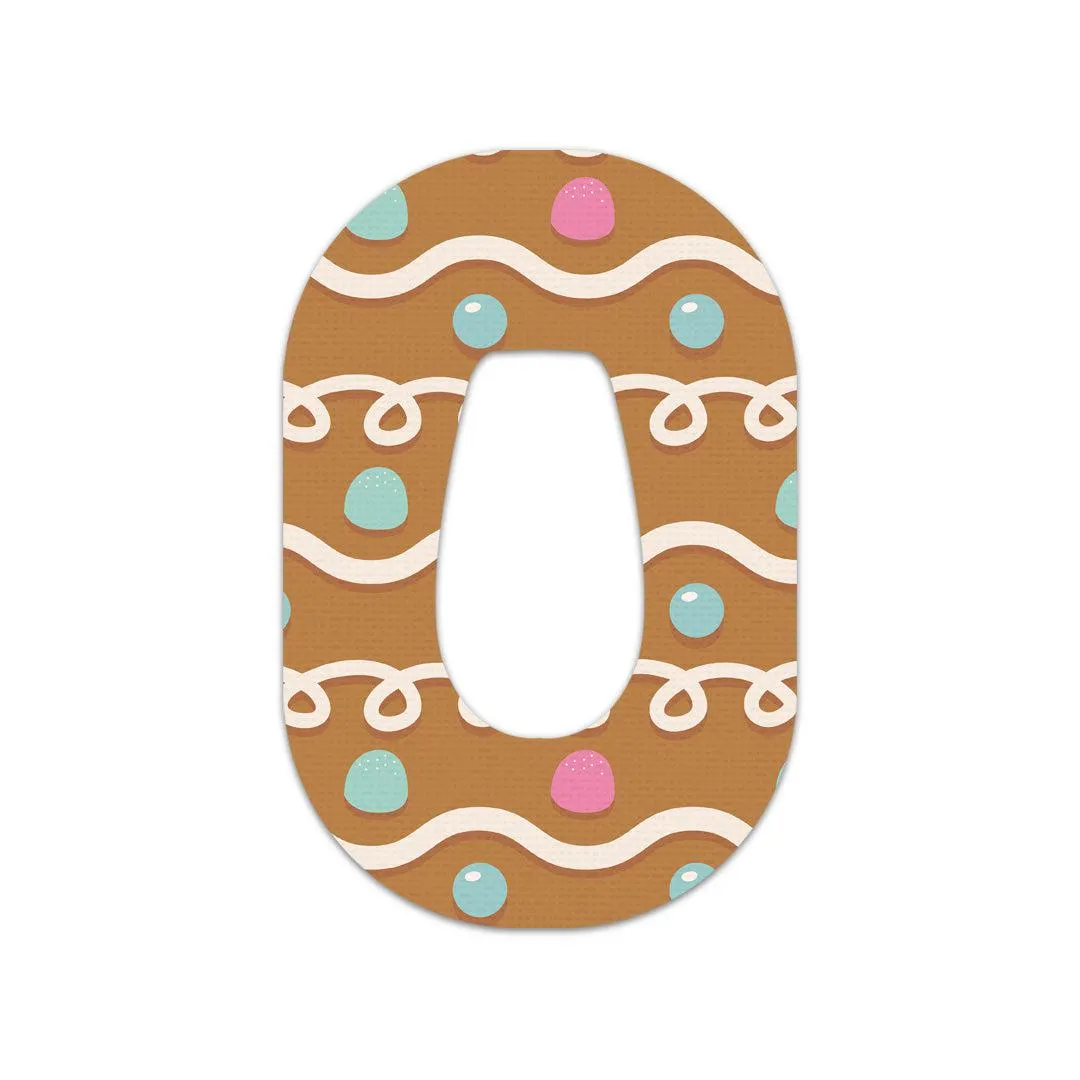 Gingerbread Patch Tape Designed for the DEXCOM G6