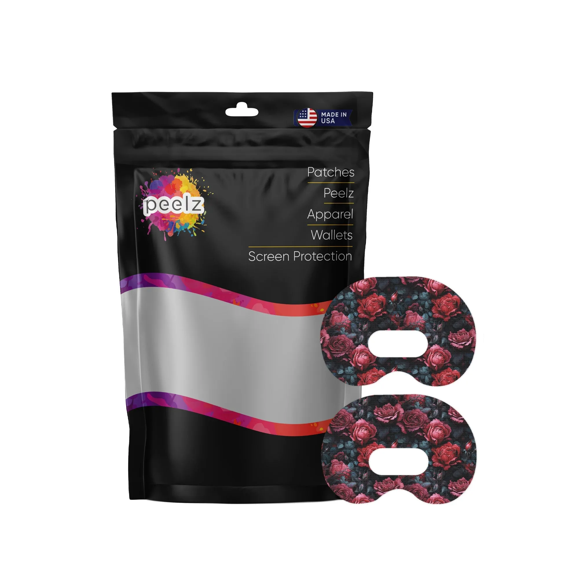Gothic Roses Patch  Medtronic CGM Tape