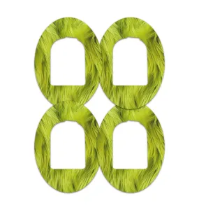 Green Fur Patch Tape Designed for the Omnipod