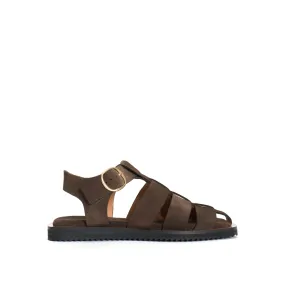 Hampell Calf suede Coffee brown