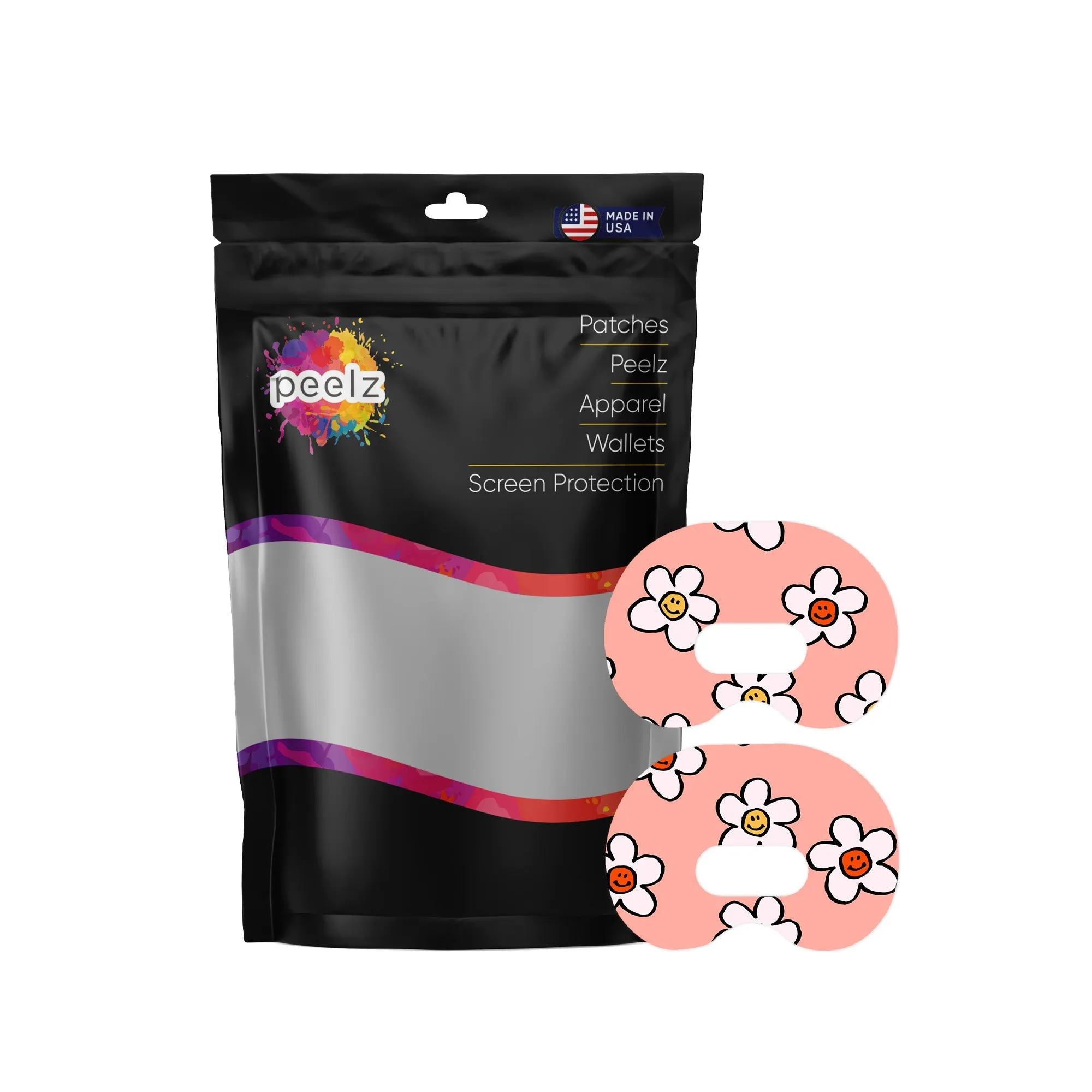 Happy Flowers Patch  Medtronic CGM Tape