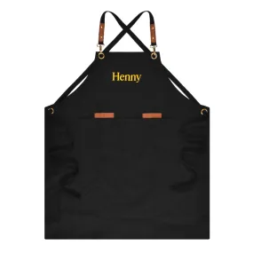 Henny Apparel Embroidered Canvas Apron