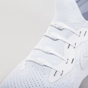 HICKIES LACES ORIGINALS NO TIE ELASTIC SHOELACES TRAINERS STRAPS 14 PACK - WHITE