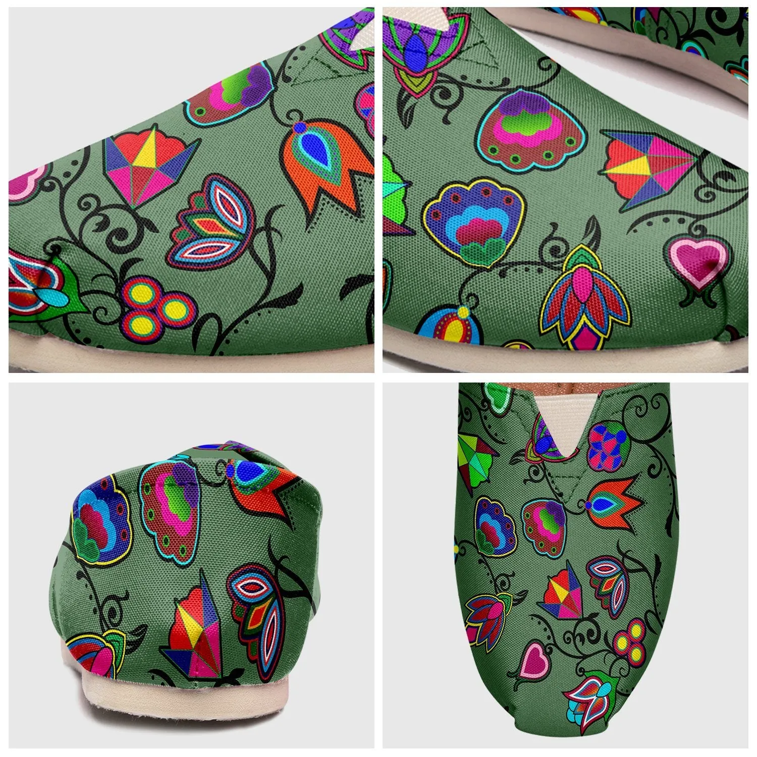 Indigenous Paisley Dark Sea Slip On