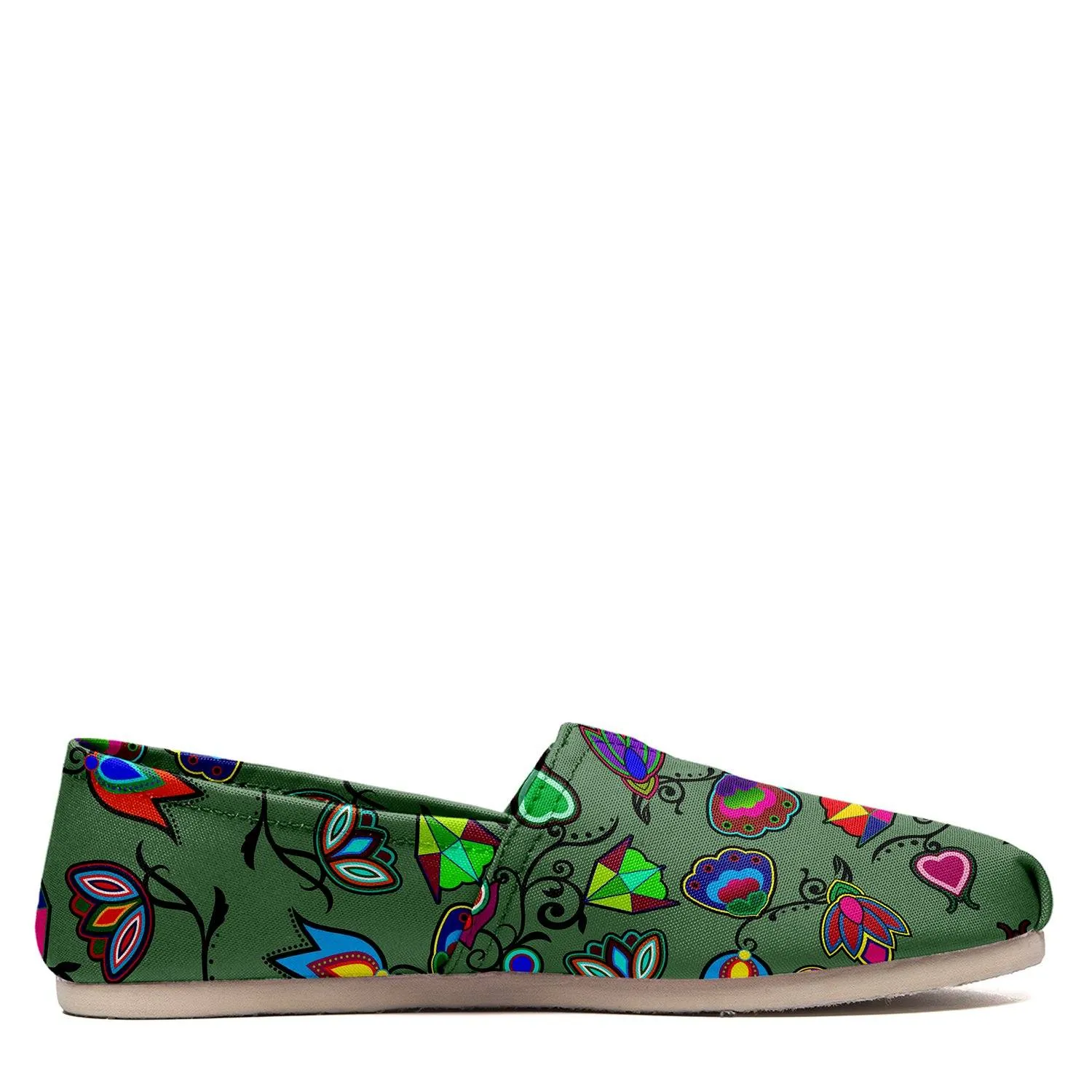 Indigenous Paisley Dark Sea Slip On