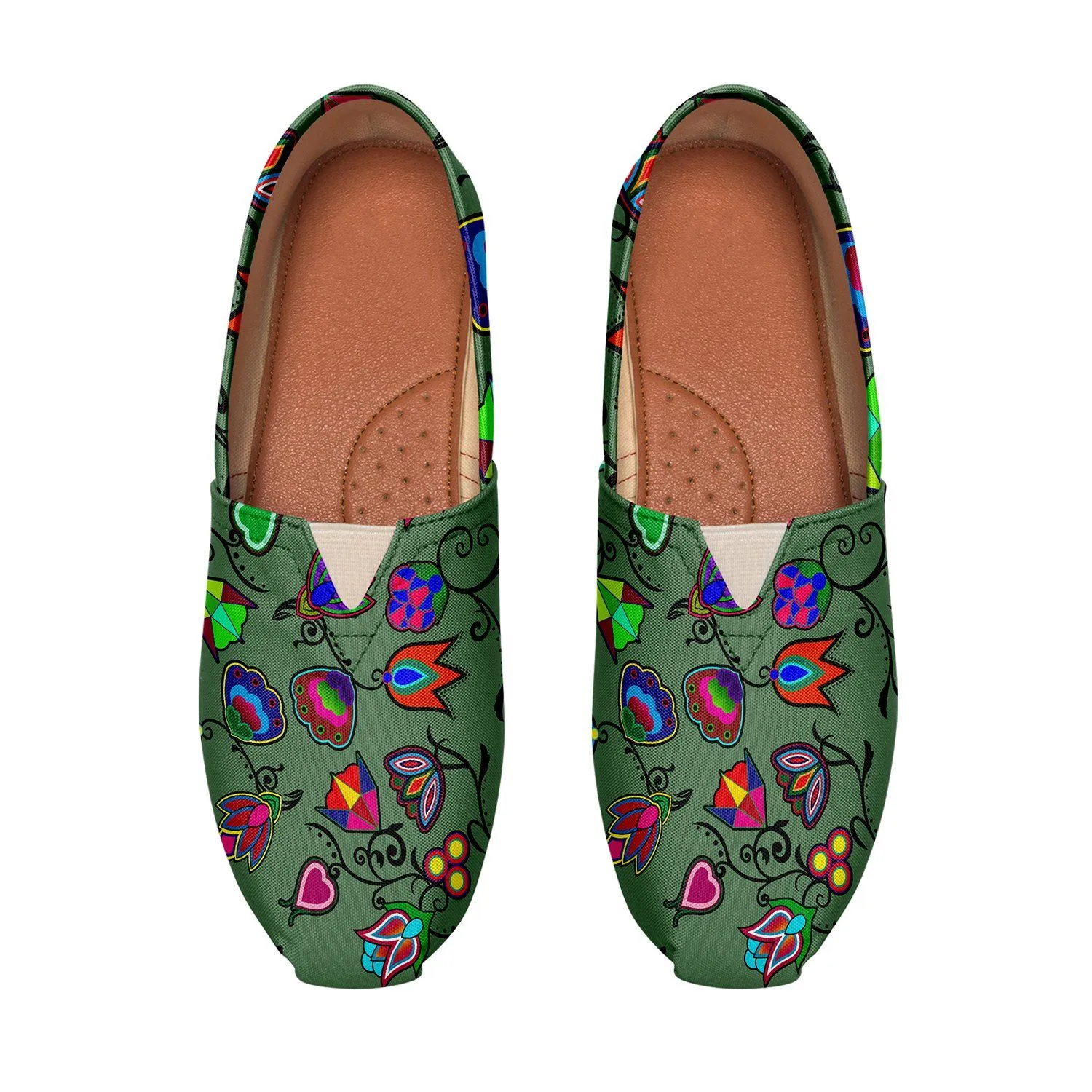 Indigenous Paisley Dark Sea Slip On