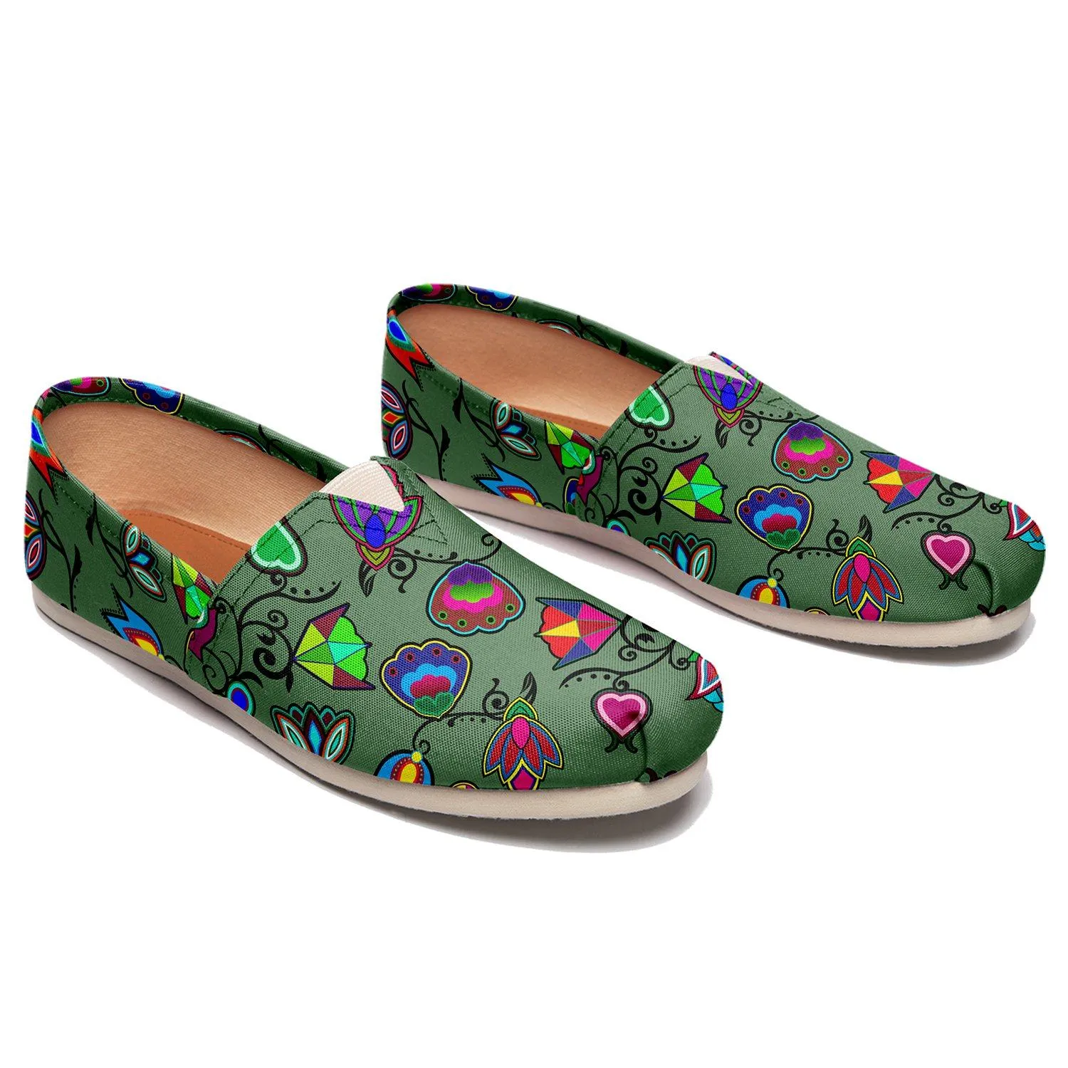 Indigenous Paisley Dark Sea Slip On