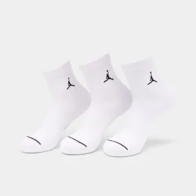 Jordan Everyday Ankle Socks (3 Pack) White / Black