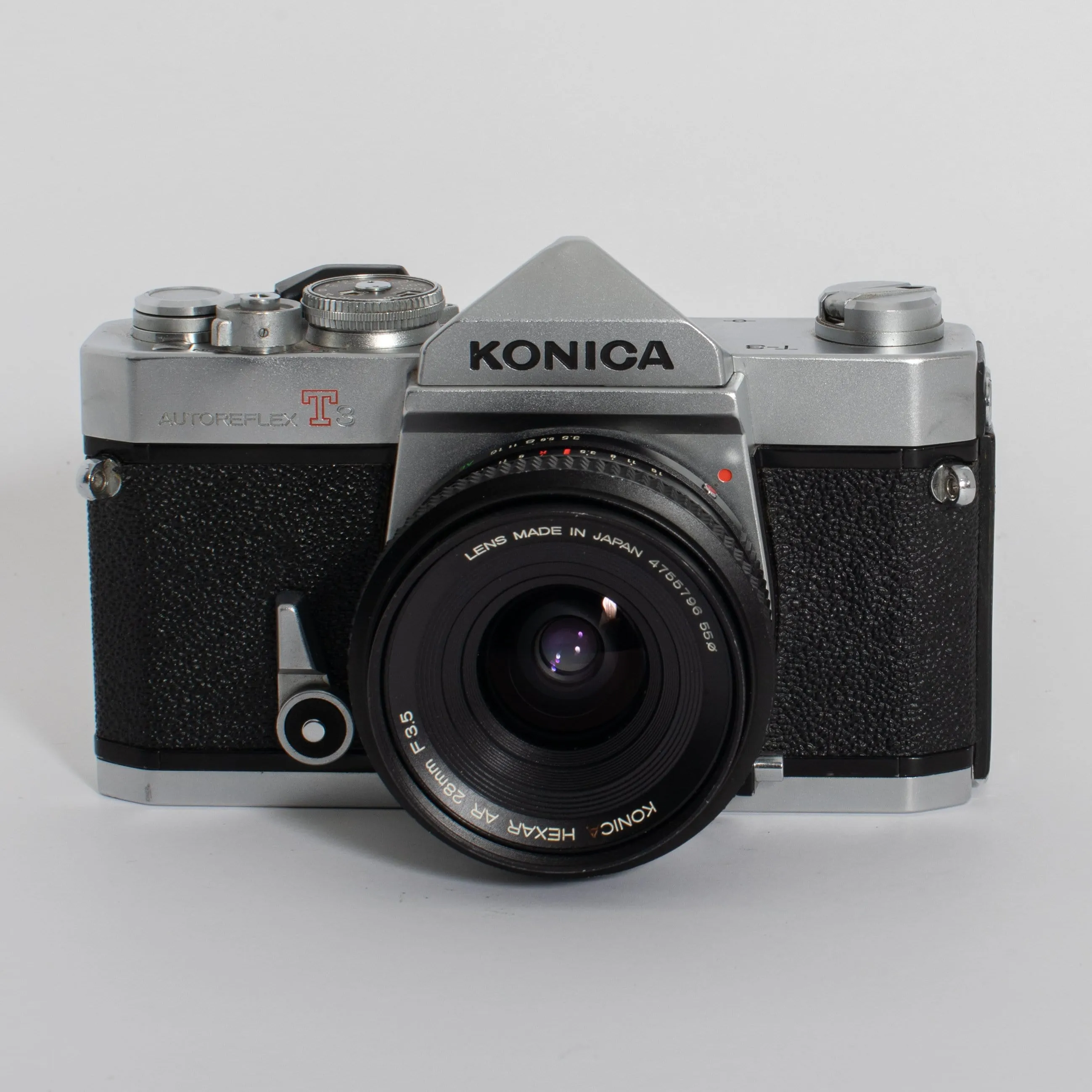 Konica Autoreflex T3 with 28mm f/3.5 Lens