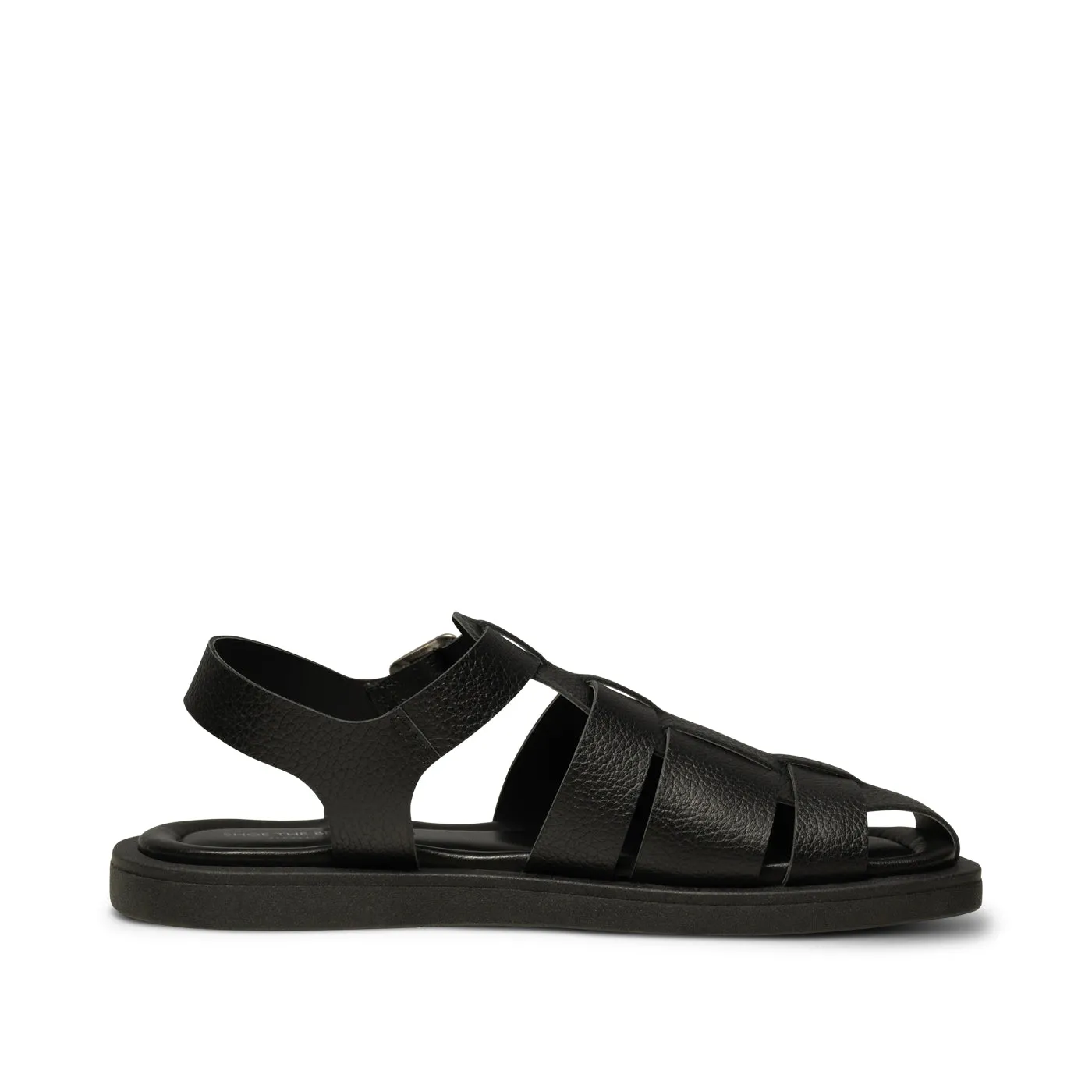 Krista fisherman leather - BLACK