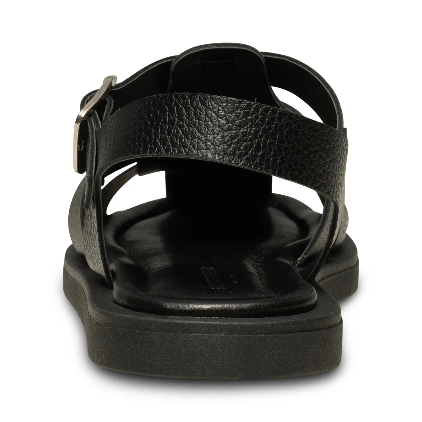 Krista fisherman leather - BLACK
