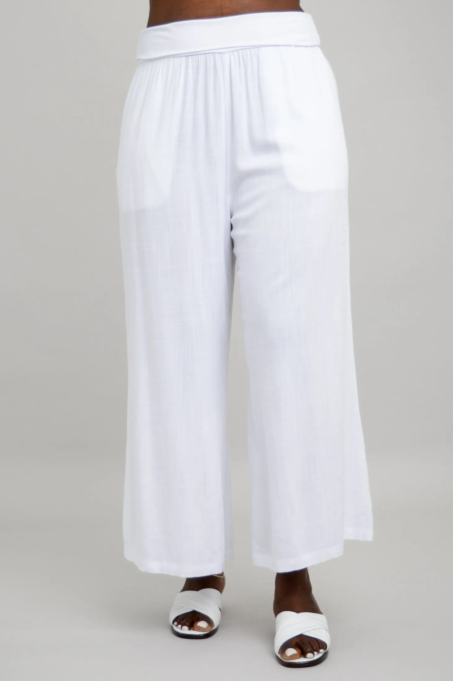 Landon Capri, White, Linen Bamboo