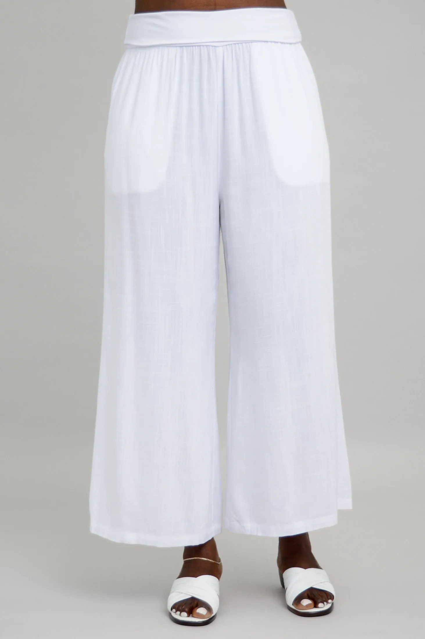 Landon Capri, White, Linen Bamboo