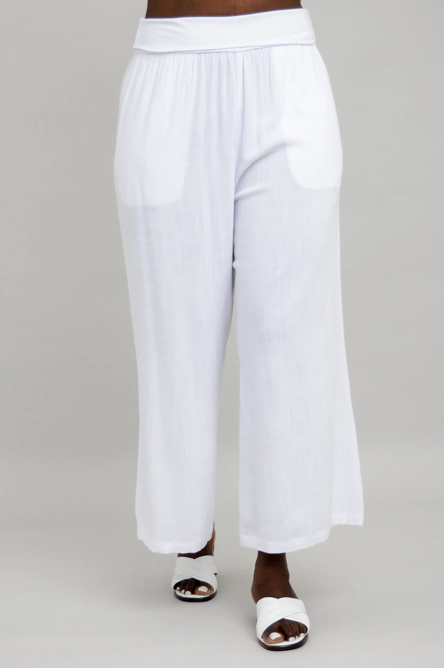 Landon Capri, White, Linen Bamboo