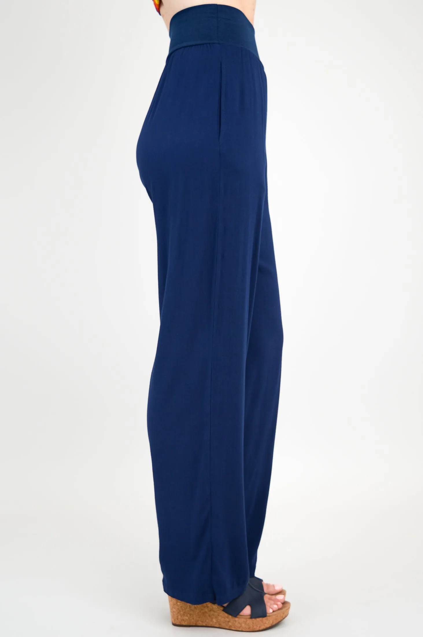 Landon Pant, Indigo, Linen Bamboo
