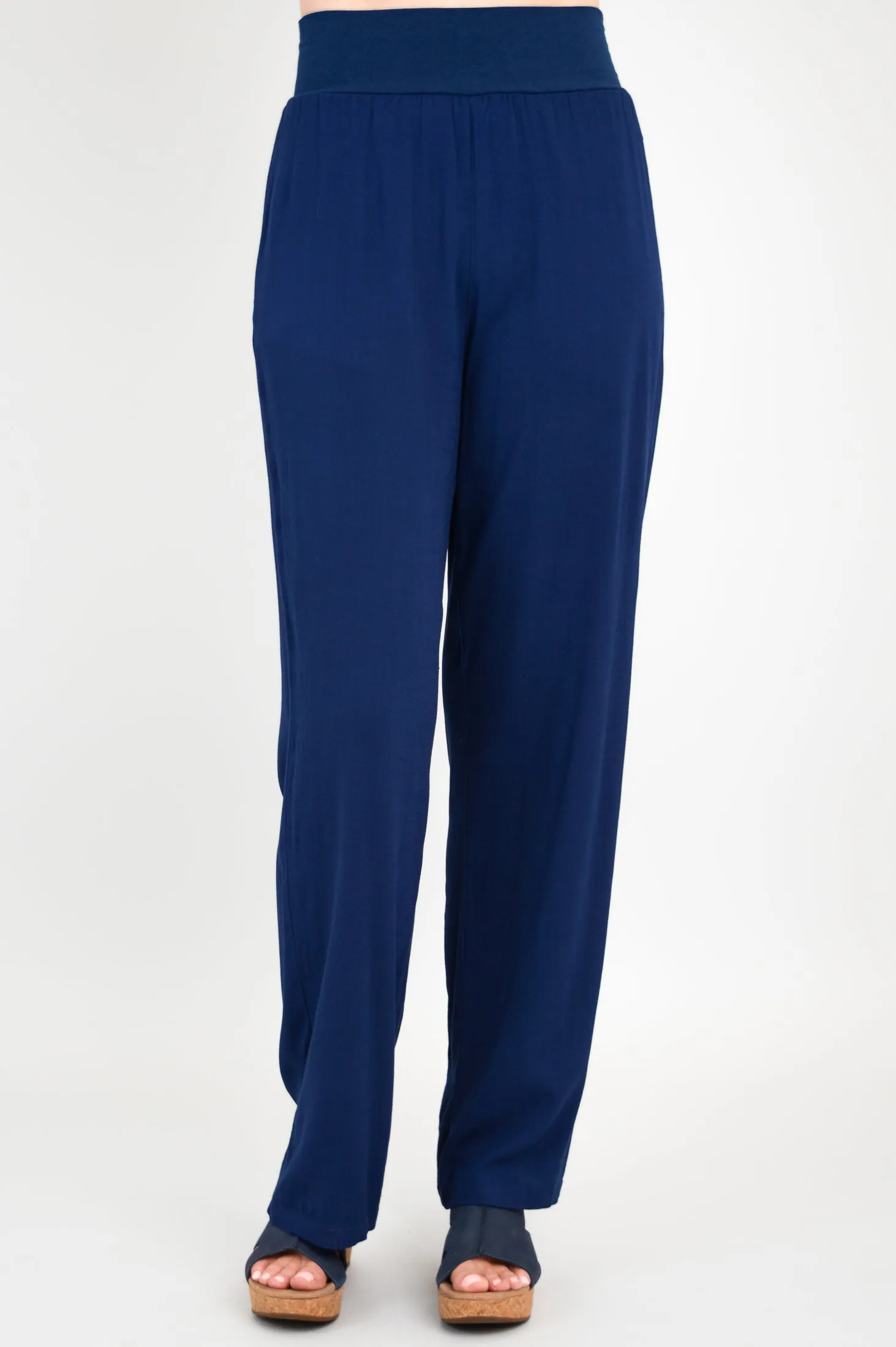 Landon Pant, Indigo, Linen Bamboo