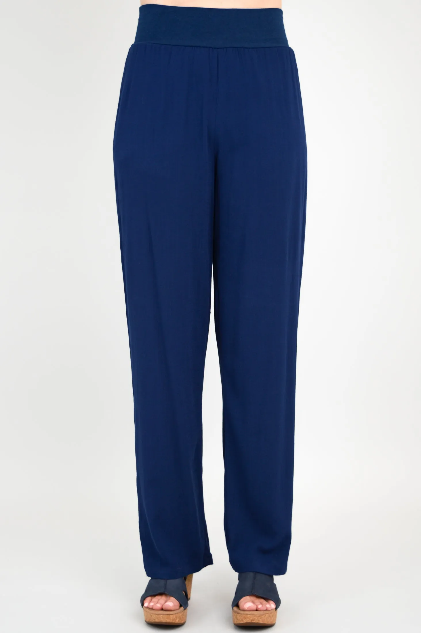 Landon Pant, Indigo, Linen Bamboo