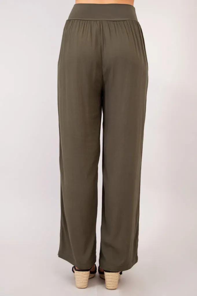 Landon Pant, Khaki, Linen Bamboo