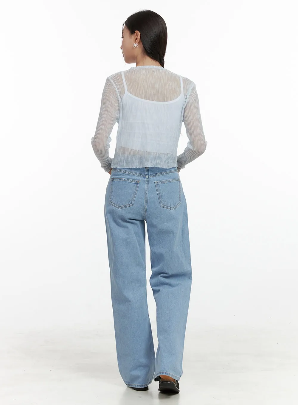 Light Straight Leg Jeans OL411