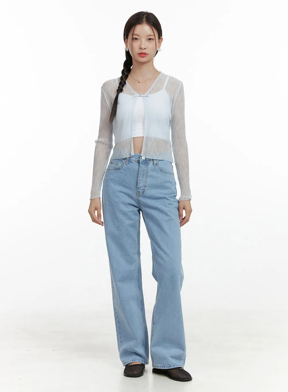 Light Straight Leg Jeans OL411